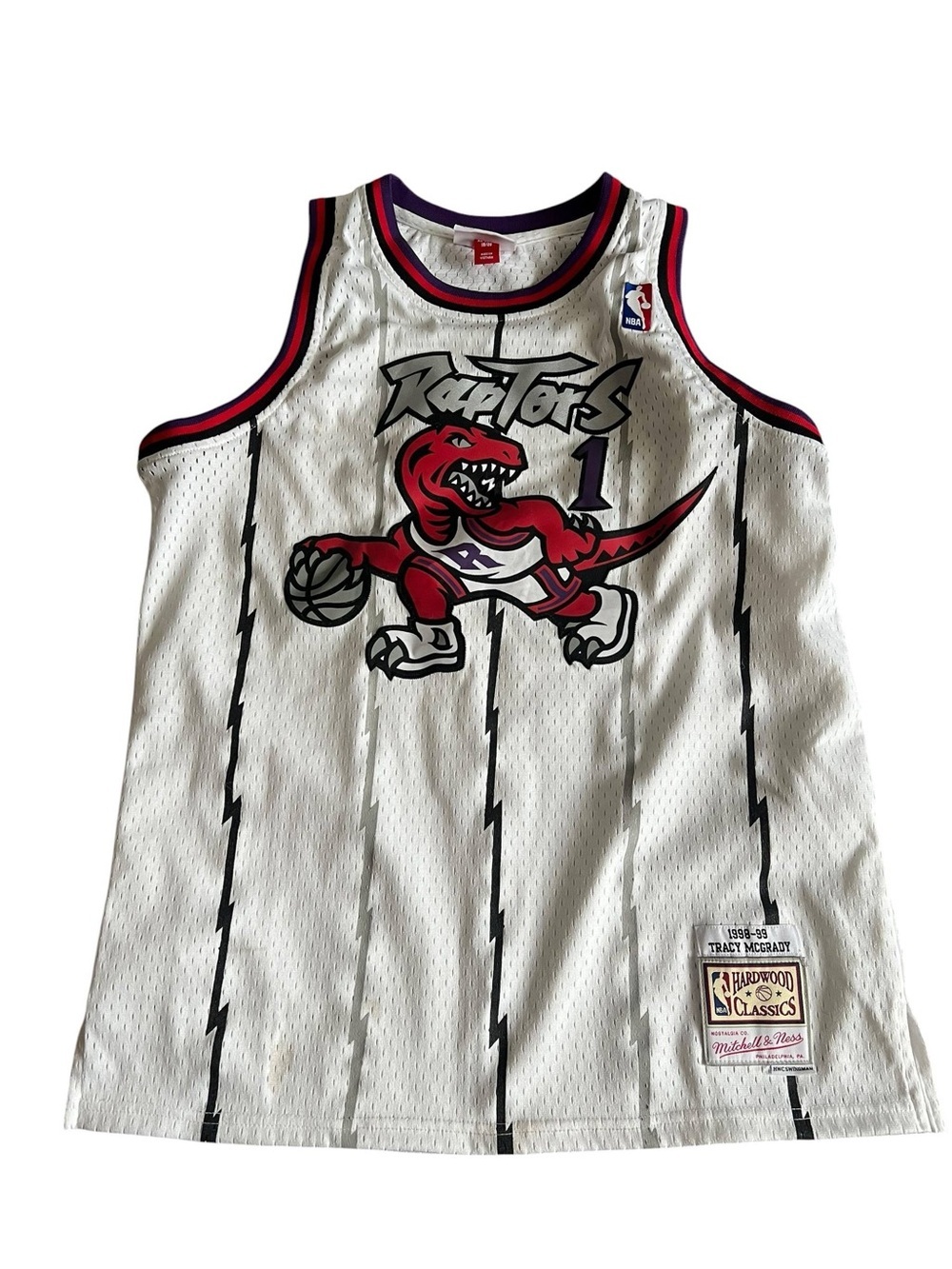 Vintage Tracy McGrady XL Size Toronto Raptors Dino Jersey (33)